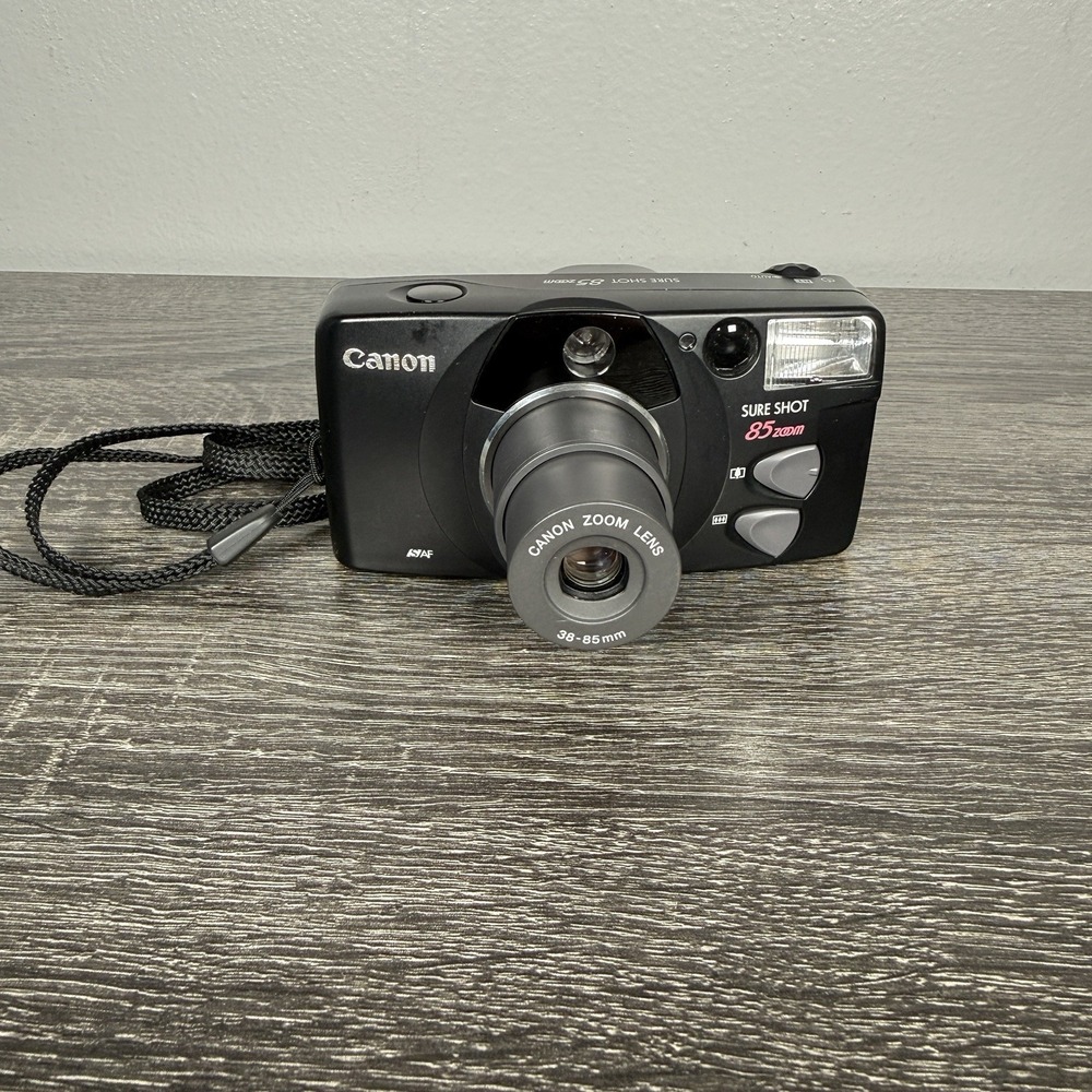 Canon Sure Shot 85 Zoom 35mm Point & Shoot Film Camera 38-85mm Tested Works